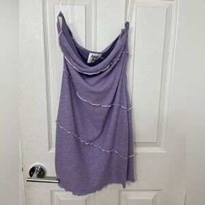 Princess Polly Purple Strapless Mini Dress Size 8